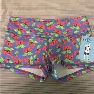 FLEO Periwinkle Cherry Shorts Originals Small